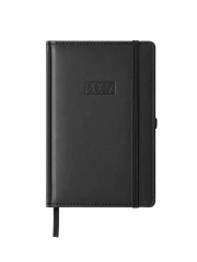 KALENDARZ KSIĄŻKOWY DZIENNY LUX KK‑B6DL –  CZARNY (115 × 168 MM)