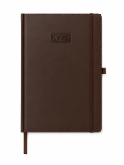 KALENDARZ KSIĄŻKOWY TYGODNIOWY LUX K‑A4TL –  KAWOWY (210 × 285 MM)