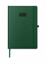 KALENDARZ KSIĄŻKOWY TYGODNIOWY LUX K‑A4TL –  ZIELONY (210 × 285 MM)