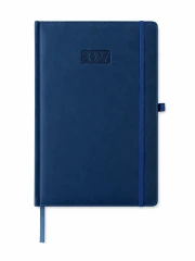 KALENDARZ KSIĄŻKOWY DZIENNY ELEGANCE K‑A4D ELEGANCE – NIEBIESKI  (210 × 285 MM)