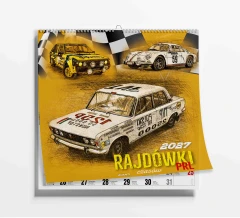 KD-37-KALENDARZ ŚCIENNY DUŻY RAJDÓWKI PRL