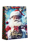 torba prezentowa świąteczna v4 ze świętym mikołajem