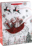 Torba prezentowa świąteczna 3D - rozmiar L