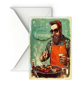 Karnet  grające Serdeczne Życzenia 3D