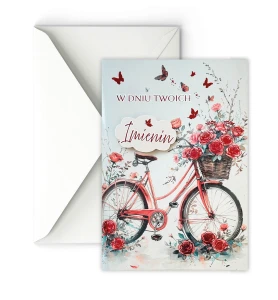 Karnet  grające Imieniny 3D