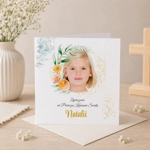 Zaproszenie na komunię ELG01