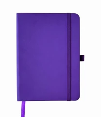 Notes A6 z gumką fioletowy V2