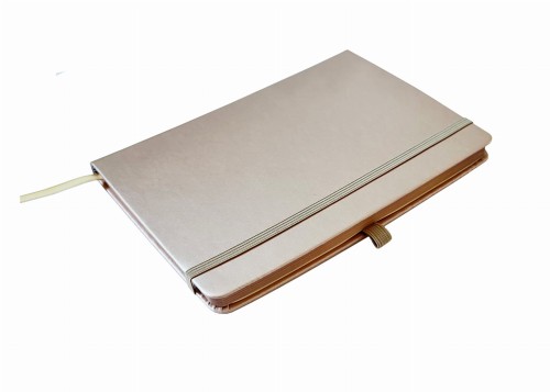 złoty notes a6 z gumką v6