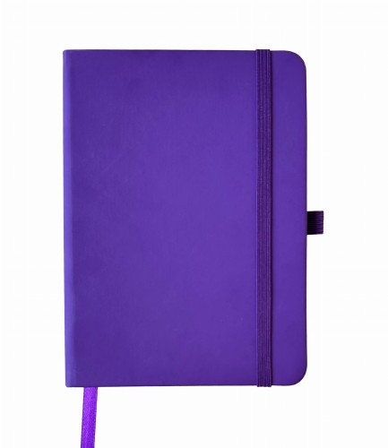 notes a5 z gumką fioletowy