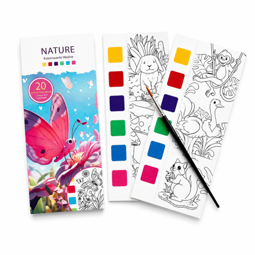Kolorowanka wodna V6 Natura