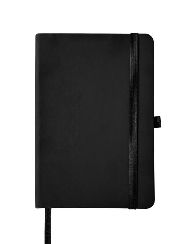 notes a5 z gumką czarny