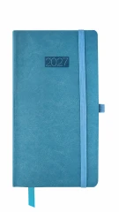 KALENDARZ KSIĄŻKOWY TYGODNIOWY DL FLEX KK‑DLTL FLEX – JASNONIEBIESKI (95 × 175 MM)