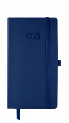 KALENDARZ KSIĄŻKOWY TYGODNIOWY DL FLEX KK‑DLTL FLEX – CIEMNONIEBIESKI (95 × 175 MM)