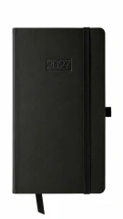 KALENDARZ KSIĄŻKOWY TYGODNIOWY DL FLEX KK‑DLTL FLEX – CZARNY (95 × 175 MM)
