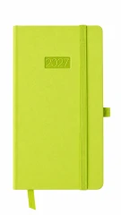 KALENDARZ KSIĄŻKOWY TYGODNIOWY DL FLEX KK‑DLTL FLEX – CYTRYNOWY (95 × 175 MM)