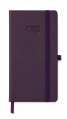 KALENDARZ KSIĄŻKOWY TYGODNIOWY DLT LUX KK‑DLTL LUX – FIOLETOWY (95 × 175 MM)