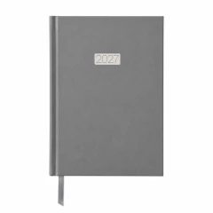 KALENDARZ KSIĄŻKOWY DZIENNY EKONOMICZNY KK‑A5DE –  SZARY (145 × 210 MM)