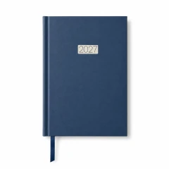 KALENDARZ KSIĄŻKOWY DZIENNY EKONOMICZNY KK‑A5DE – NIEBIESKI (145 × 210 MM)