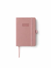 KALENDARZ KSIĄŻKOWY TYGODNIOWY FLEX KK‑1 – RÓŻOWY (80 × 110 MM)