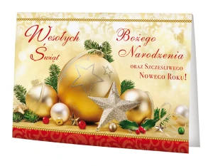 Karnet B6 Boże Narodzenie - z OPŁATKIEM