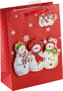 Torba prezentowa świąteczna 3D - rozmiar S